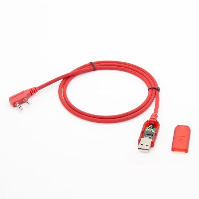 China Telecommunication 2 Pin Radio Programming Cable With Genuine FTDI Chip For BaoFeng Kenwood and Anytone for sale