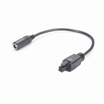 China Automotive 4 Pin to Barrel Socket Adapter Power Cable with 4-Way Open Wire for sale