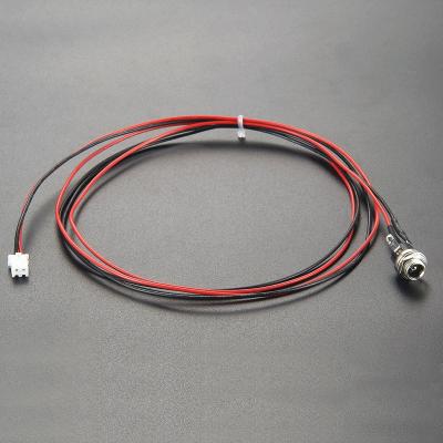 China DC Power Supply Panel Mount Connector to JST XH 2 Pin Cable DC to JST XH 2 Pin Cable for sale