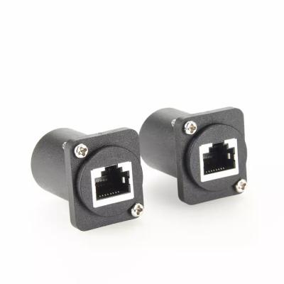 China IP67 PCB Ethernet RJ45 Industrial Variant  Panel Mount Cable D series standard for sale