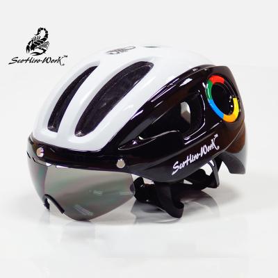 China PC+EPS ENV Mtb Mountain Bike Helmet Ultralight Lenses Cycling Equipment 9 Vents Casco Ciclismo Bicycle Helmet For Men for sale