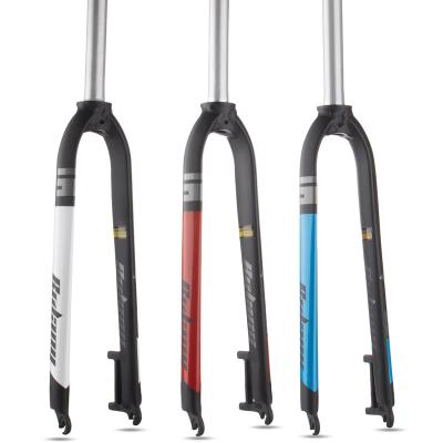 China BMX 26 27.5 Aluminum Alloy 29inch Mountain Bike Fork Straight Tube 28.6mm A-pillar MTB Matte Hard Fork for sale