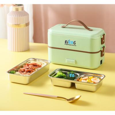 China 2021 New Design 300W Multifunctional Viable Electric Bowl Easy Carry Food Warmer Heated Cooked Electric Bowl for sale