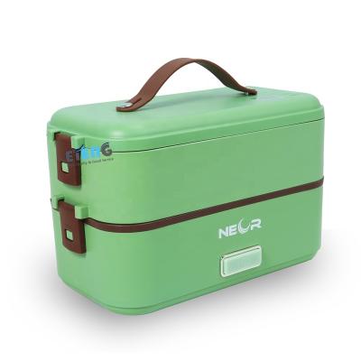 China Sustainable High Quality Mode Customized Logo 300W Heated Portable Multifunctional Electric Lunch Box Lunch Box for sale