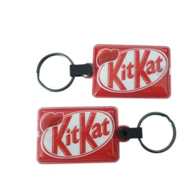 China Custom Logo Keyholder Luminous Key Buckle PVC LED Flashing Key Chain Souvenir Gifts Promotion Promotion for sale