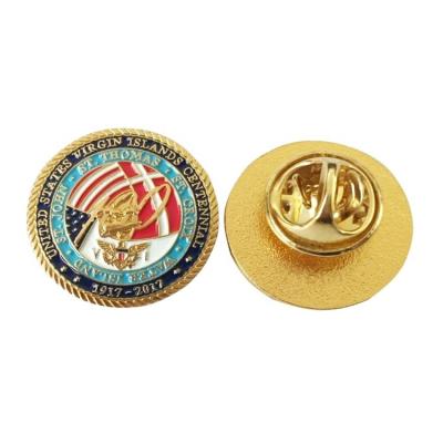 China Other Hot Selling Gifts Custom Gold Enamel Pins Lapel Badge for sale