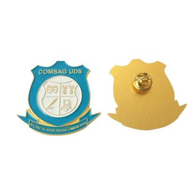 China Other Promotion Fashion DIY Branded Metal Pin Badge Custom Made Logo Brooch for sale