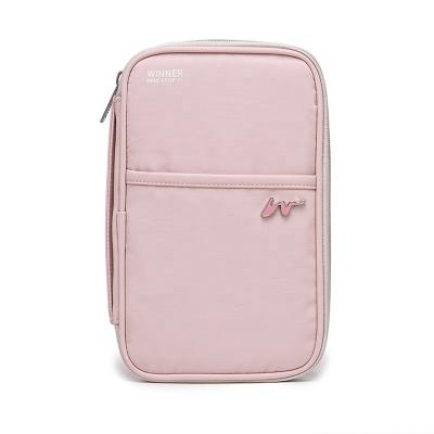 China Wholesale Portable Convenient Waterproof Polyester RFID Block Travel Ticket Passport Holder Waterproof Wallet for sale