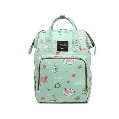 China Factory Wholesale New USB Interface Mom Diaper Changing Care Waterproof Travel Baby Bag Backpack Large Mother Diaper Bag for sale