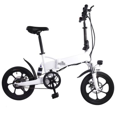 China Hot Sale Outdoor Electric Bicycles Aluminum Bicycles Motor 350W 16inch Alloy A16 Fat Bike Mountain Road City Electric Bike For Adult for sale