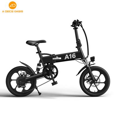 China Hot Selling Aluminum Alloy A16 350W Adult Off Road Bike Mountain Bike Wholesale Folding Electric City Electric Bicycle Ebike à venda