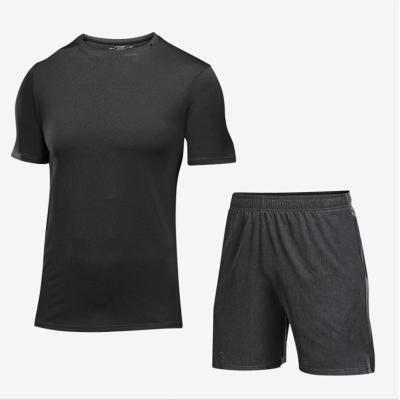 China QUICK DRY Wholesale Men's Running Suit Tops And Shorts Sport Wear With 2pcs for sale