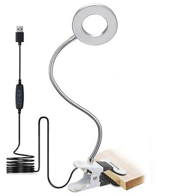 China wholesale sale clip on headboard lamp Cheap modern touch Dimmable Led Clip desk lightTable reading Led Child clip Lamp for sale