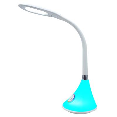 China Bed Side Energy Saving RGB Color Change Student Eye Protection Studying Flexible Gooseneck LED Table Lamp for sale