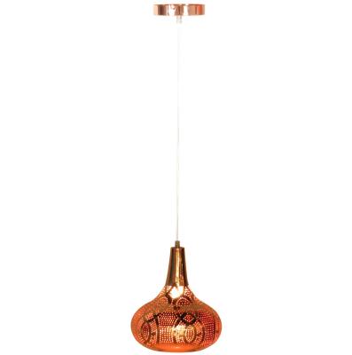 China New Modern Copper Color Pendent Lamp Living Room Lighting Restaurant Luxury Design Ceiling Lamp for sale