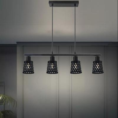 China Nordic modern Company Outlook simple black meter ball pendant lamps bar room decorative led chandelier lights for sale