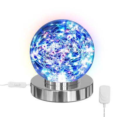 China Excellent Quality String RGB Color Change Ball Table Lamp Marble with CE CB Luminous LED Light Home Hotel Decor Desk Lamp for sale