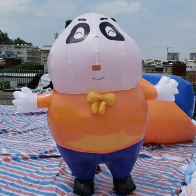 China Adverstising Advertising Inflatable Panda Cartoon Animal Panda Balloon For Promotion for sale