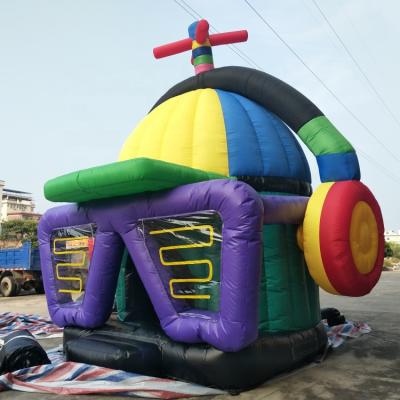 China Outdoor Bounce House Dance Music Party Helmet PVC Helmet 3d Disco Dome Jumping Inflatable Castle for sale