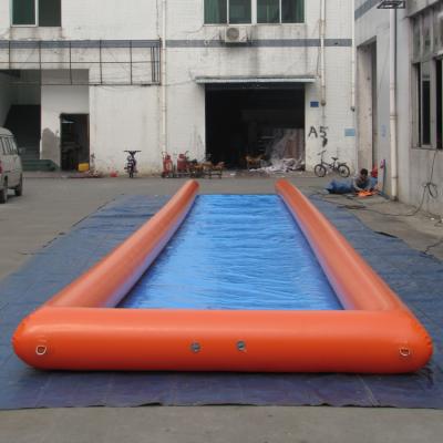 China 0.6mm or 0.9mm pvc tarpaulin inflatable skimboarding pool/inflatable pool for skimboard games inflatable wakeboard pool for sale