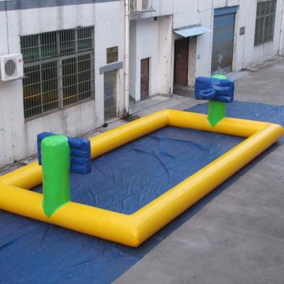 China PVC Inflatable Floating Water Game Basketball Hoop Goald Court for sale