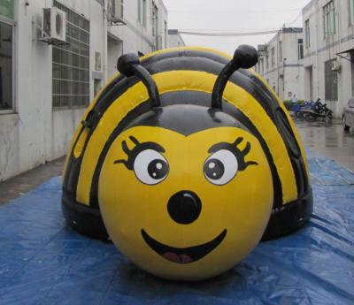 China Customized Airtight 0.6mm PVC Tarpaulin Bee Shape Inflatable Cute Tent for sale