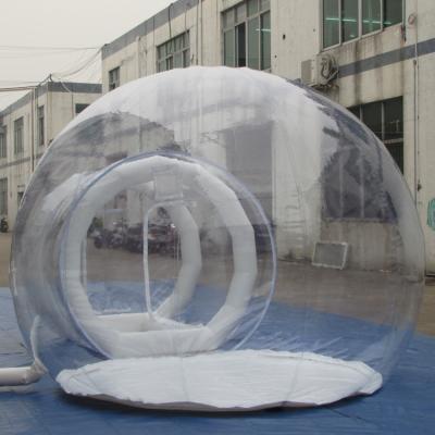 China 0.8mm PVC Inflatable Clear Bubble Tent / Transparent Clear Dome Tent for sale