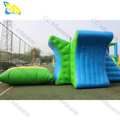 China 0.6/0.9mm PVC Water Park Games Lake Outdoor Aqua Park Inflatable Obstacle Course On Beach for sale