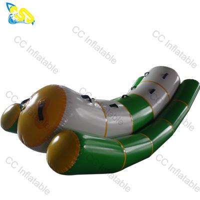 China 0.6/0.9mm PVC Funny Water Games Inflatable Floating Water Games Inflatable Seesaw for sale