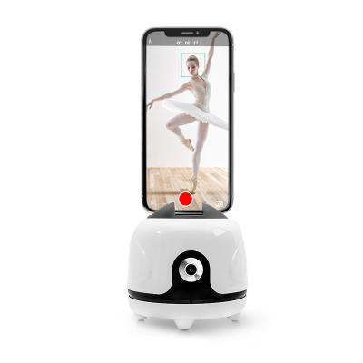 China Topjoy Smart Adjustable Rechargeable Gimbal Selfie 360 ​​Rotation Robot Video Camera Pulling Face Object Tracking Auto Phone Holder for sale