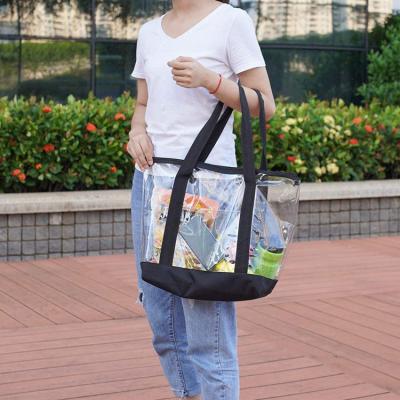 China Custom Waterproof Makeup Bag Fashion Travel Zipper Pouch Transparent Kit Beauty Bag Clear Cosmetic Wash Bag for sale