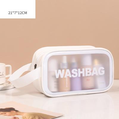 China High Quality Women's Custom Waterproof Cosmetic Foldable Travel Bag PVC Transparent Waterproof Cosmetic Bag for sale