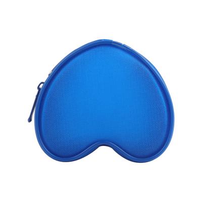 China Blue Tpu Material Zipper Coin Purse Mini Printed Coin Purse Portable Large Capacity for sale