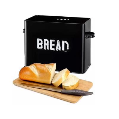 China Top Popular Wholesale Fashionable Viable Bin Bread Storage Box Container With Lid Bread Canister Set for sale