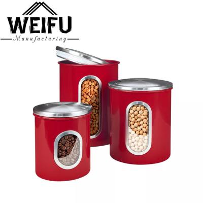 China Factory Direct Hot Selling Stylish Modern French Vintage Canisters Sets For Kitchen Storage for sale