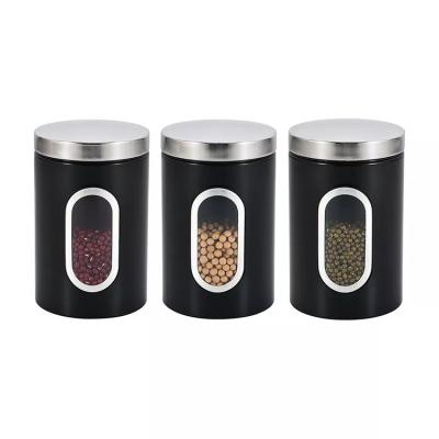 China Kitchen Sustainable Modern Style Vintage Coffee Tea Promotion Bread Canister and Serving Canister Set for Home and Kitchen for sale