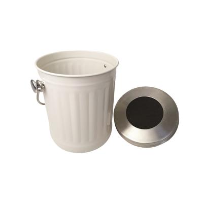 China Sustainable Household Kitchen Accessories Easily Openable Household Container Healthy Pail Stainless Steel Kitchen Compost Trash Can for sale