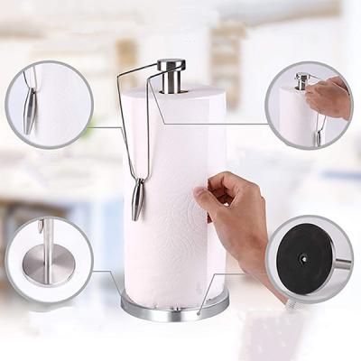 China China Manufacturer Modern Simple Style Luxury Popular Standing Toilet Paper Holders For Kitchen Countertop for sale