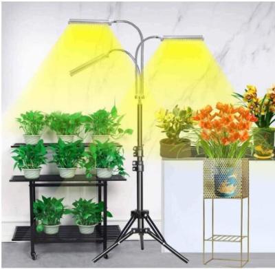 China Seed Starting 3 Timers Place LED Grow Indoor Plant Light Lamp Stand Adjustable Tripod for Sowing Succulents Herbs for sale