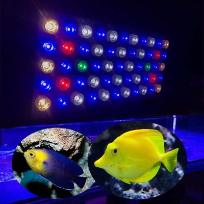 China Wholesle 2020 Coral Reef Fish Tank Aquarium Best Selling 165 Watt Aquarium Light For Coral Reef Aquarium Marine Lighting for sale