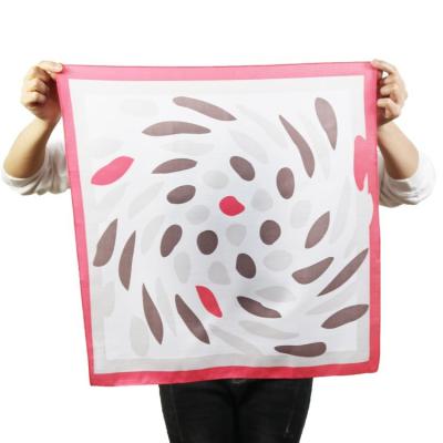 China Polyester Custom Design Digital Print Fashion 100% Polyester Pongee Printed Scarf for sale