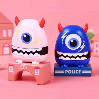 China New Design Children's Toy Teacher Kids Name Toy Clothing Ink Stamps Rubber Snap Stamps Animal Soft Cute Monster Cartoon For Kids for sale