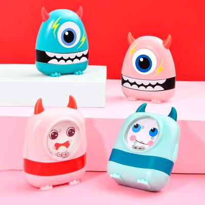 China Children's toy monster toy animal stamp for kids name cute fabric textile clothing fabric cartoon ink snap stamps for sale