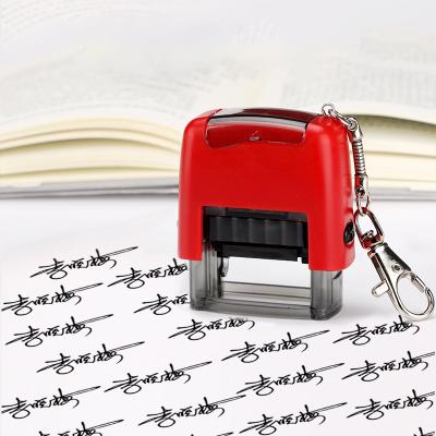 China Custom Office Signature Name Stamp Self Inking Personalized Rubber Stamp for sale