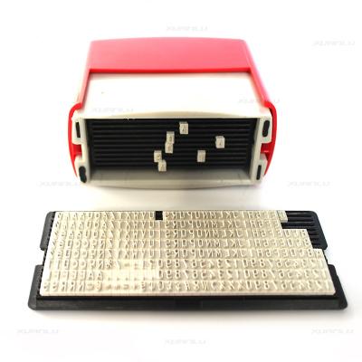 China Office Alphabet DIY Self Inking Letter Stamp Kit Rubber Letter Stamps Set Custom Text DIY Self Inking Date Stamps for sale