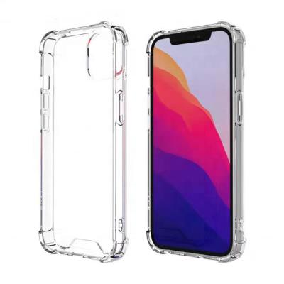 China Weview Shockproof Factory Wholesale Soft Tpu Clear PC With 4 Corner Phone Case For iphone 14 pro max for sale