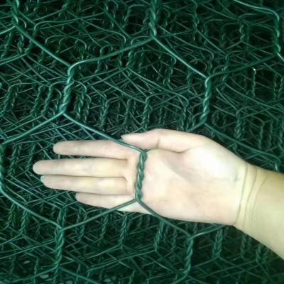 China Cor verde 60x80mm 2.0mm Dia Pvc Coated Gabion Baskets à venda