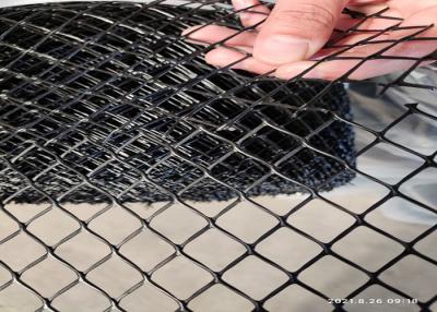 China Black Flat 20x20mm Fishing 100m Hdpe Plastic Mesh 6cm Apeture for sale