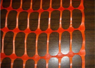 China 65 X 35mm Orange Safety Warning 50m Plastic Netting Mesh For Building Fencing for sale