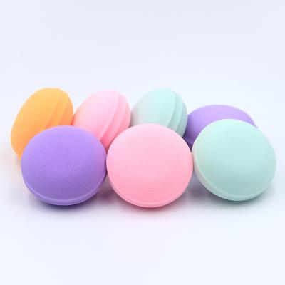 China Soft Printed LOGO Macaron Makeup Sponge Powder Blow Dry and Wet Dipping Volume Large Isolation Egg Makeup for sale